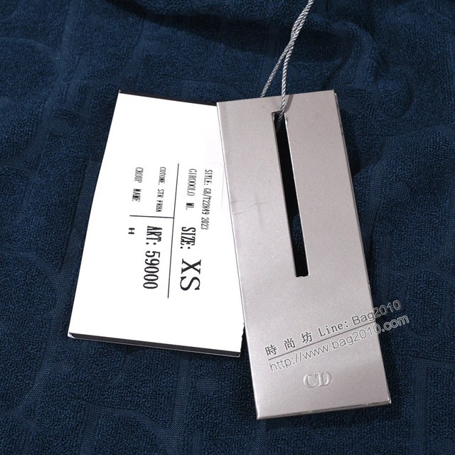 Dior專櫃迪奧2023FW新款毛巾提花連帽衛衣 男女同款 tzy2967